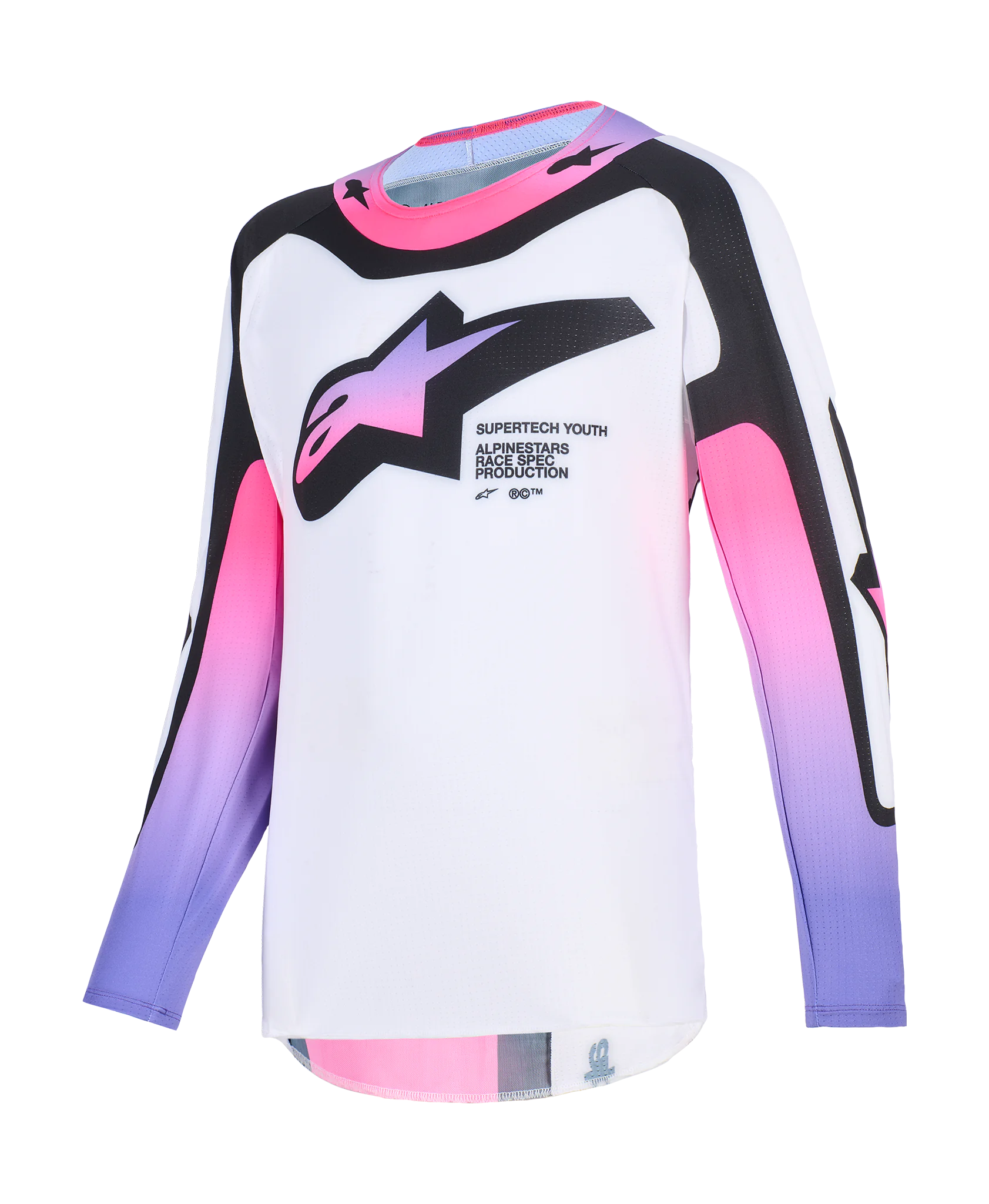Alpinestars Kinder Crosskleding 2026 Supertech Vista - Wit / Paars / Zwart