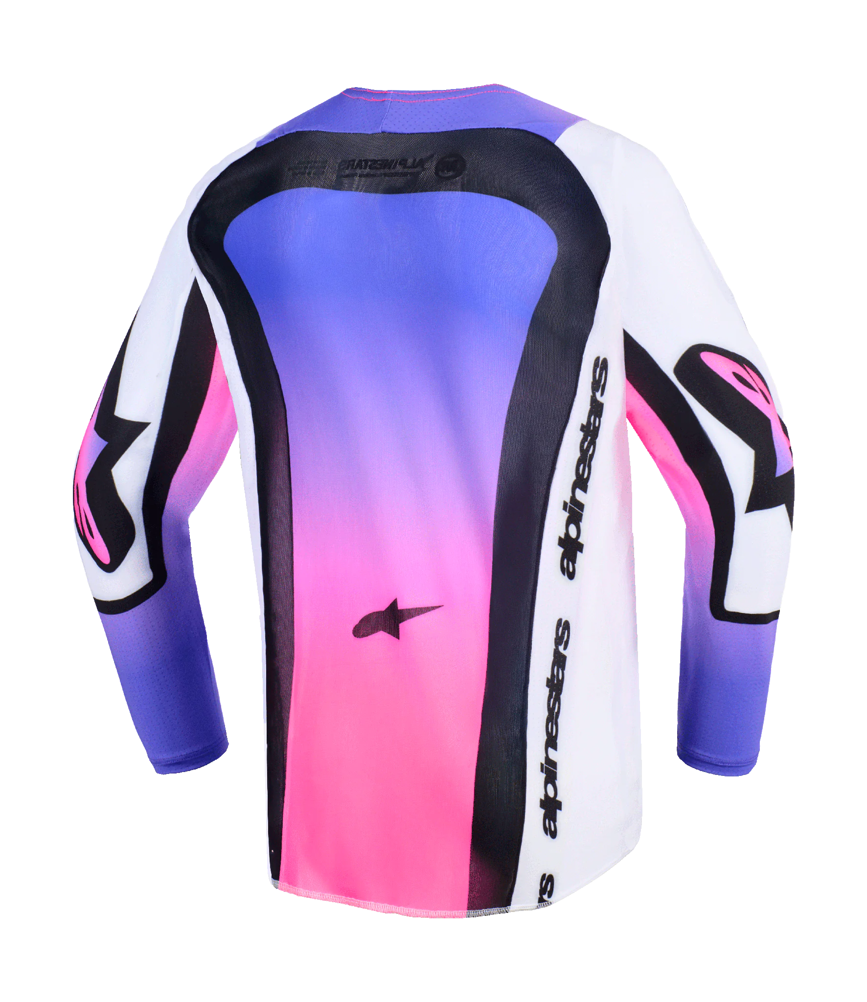 Alpinestars Kinder Cross Shirt 2026 Supertech Vista - Wit / Paars / Zwart