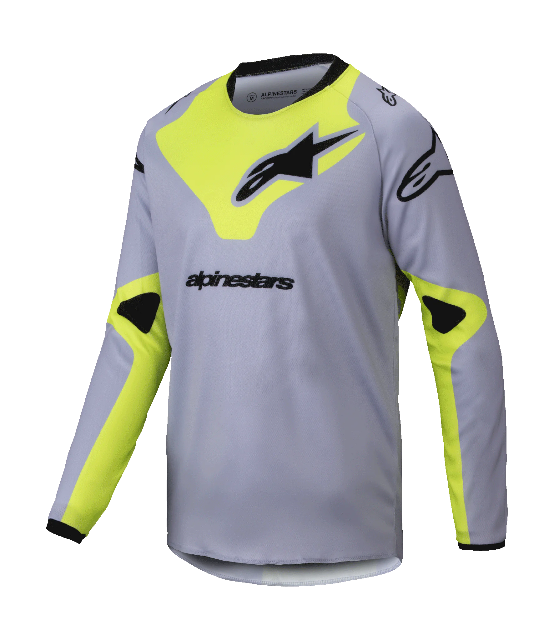 Alpinestars Kinder Cross Shirt Racer Veil - Grijs / Fluo Geel