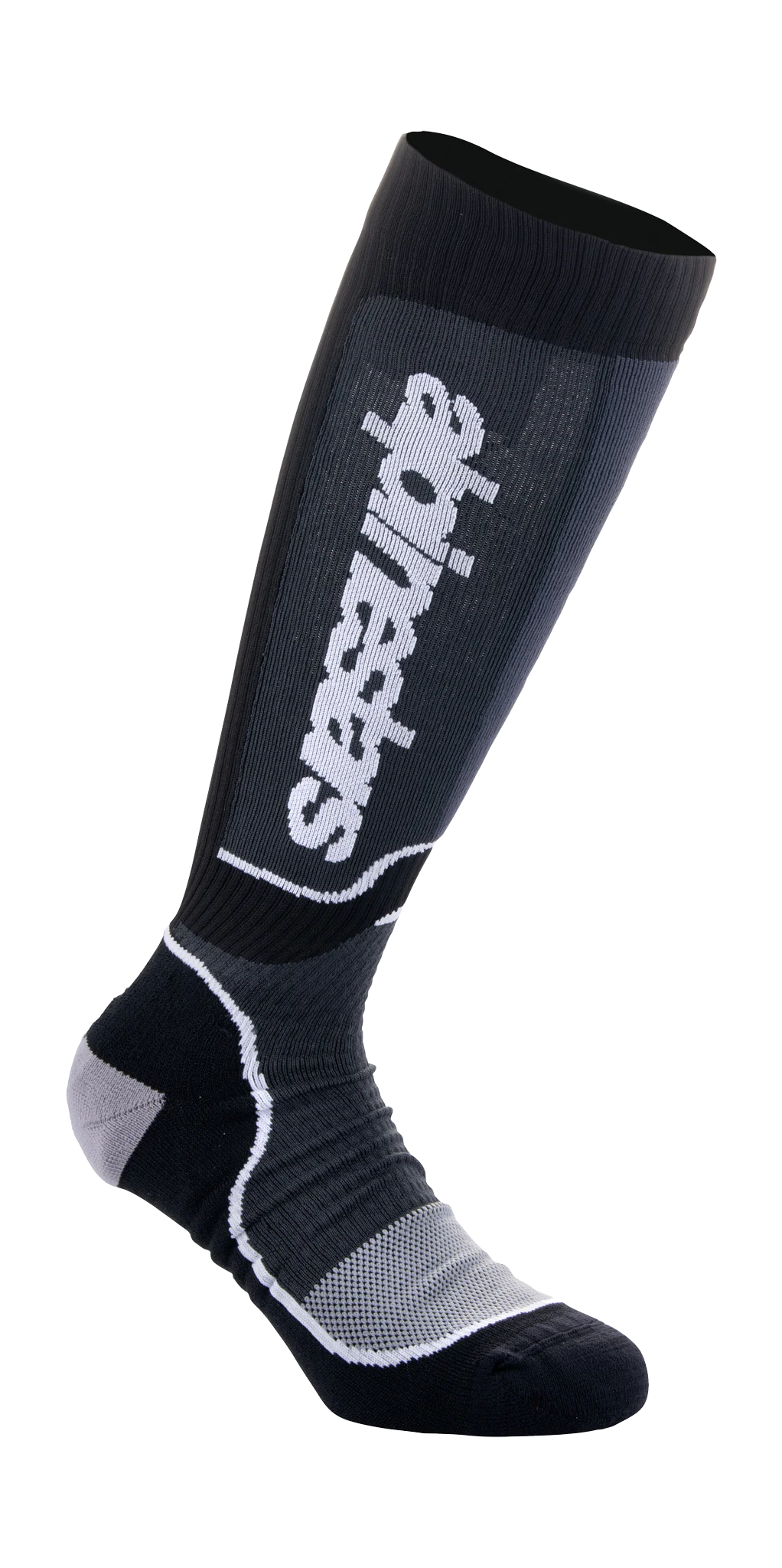 Alpinestars Kinder Cross Sokken MX PLUS - Zwart / Wit
