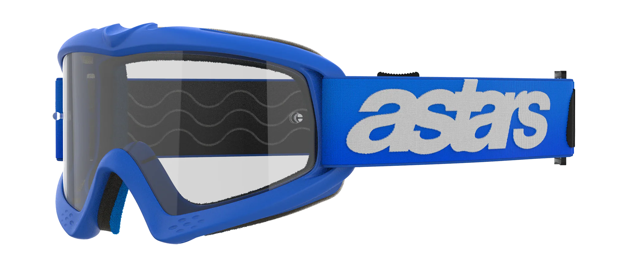 Alpinestars Kinder Crossbril Vision Blaze - Blauw - Clear Lens