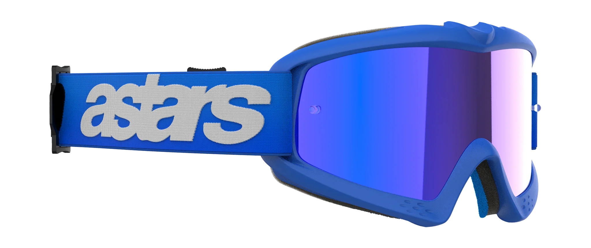Alpinestars Kinder Crossbril Vision Blaze - Blauw - Spiegel Blauw Lens