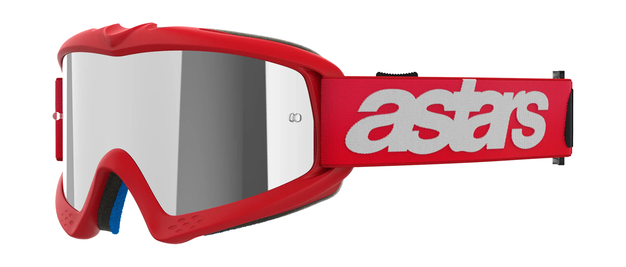 Alpinestars Kinder Crossbril Vision Blaze - Rood - Spiegel Zilver Lens