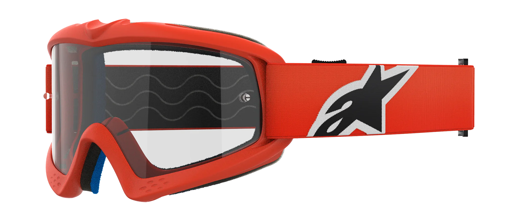 Alpinestars Kinder Crossbril Vision Corp - Oranje - Clear Lens