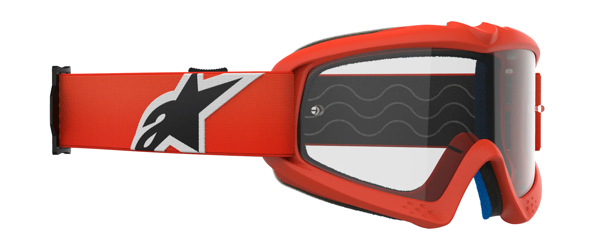 Alpinestars Kinder Crossbril Vision Corp - Oranje - Clear Lens