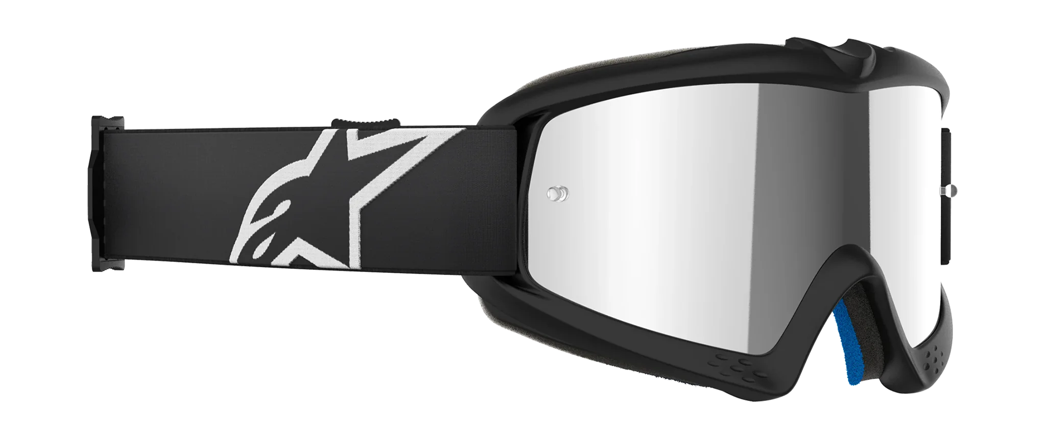 Alpinestars Kinder Crossbril Vision Corp - Zwart - Spiegel Zilver Lens