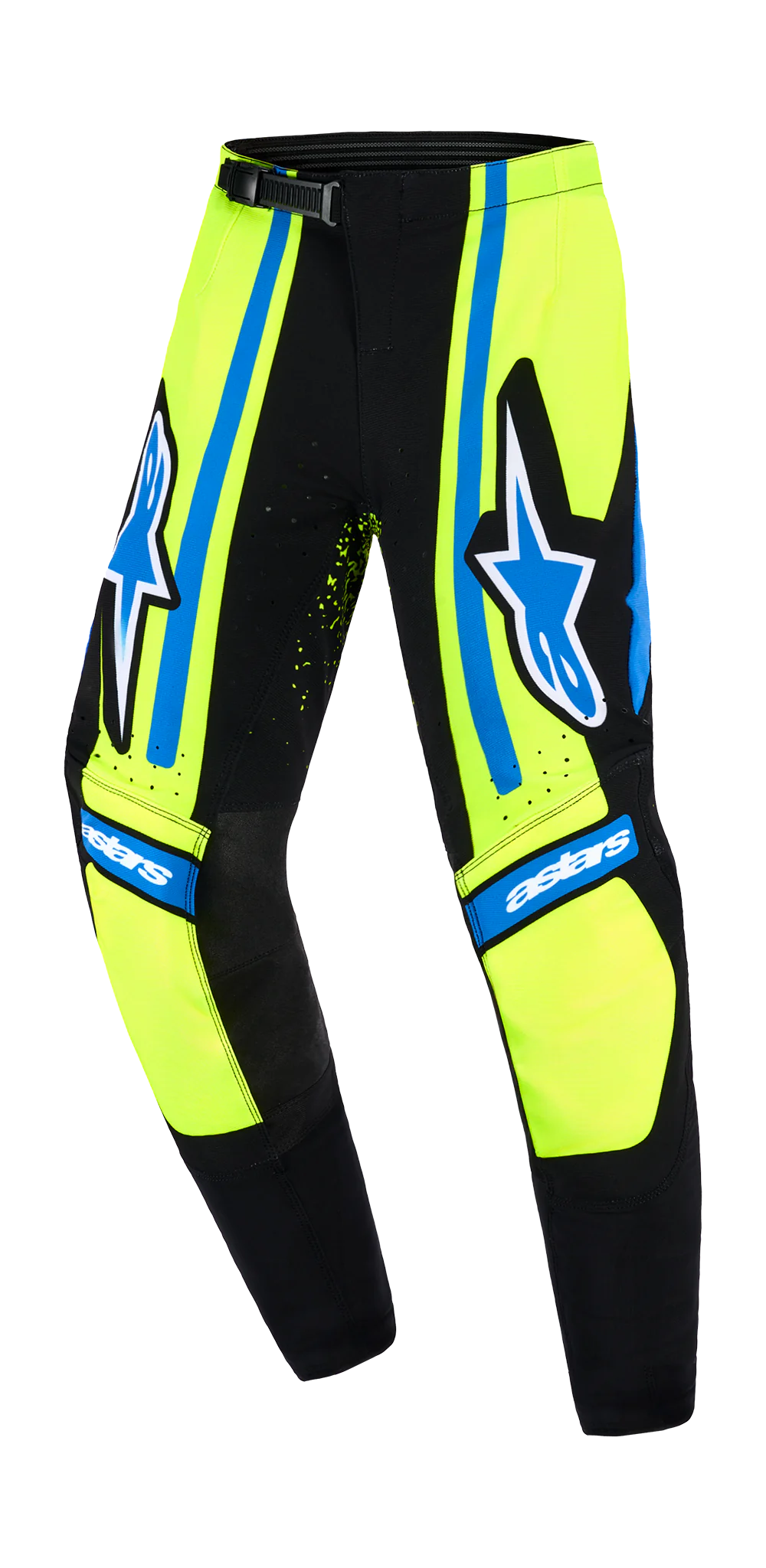 Alpinestars Kinder Crossbroek 2026 Supertech Nomur - Donker Navy / Fluo Geel / Ucla / Blauw
