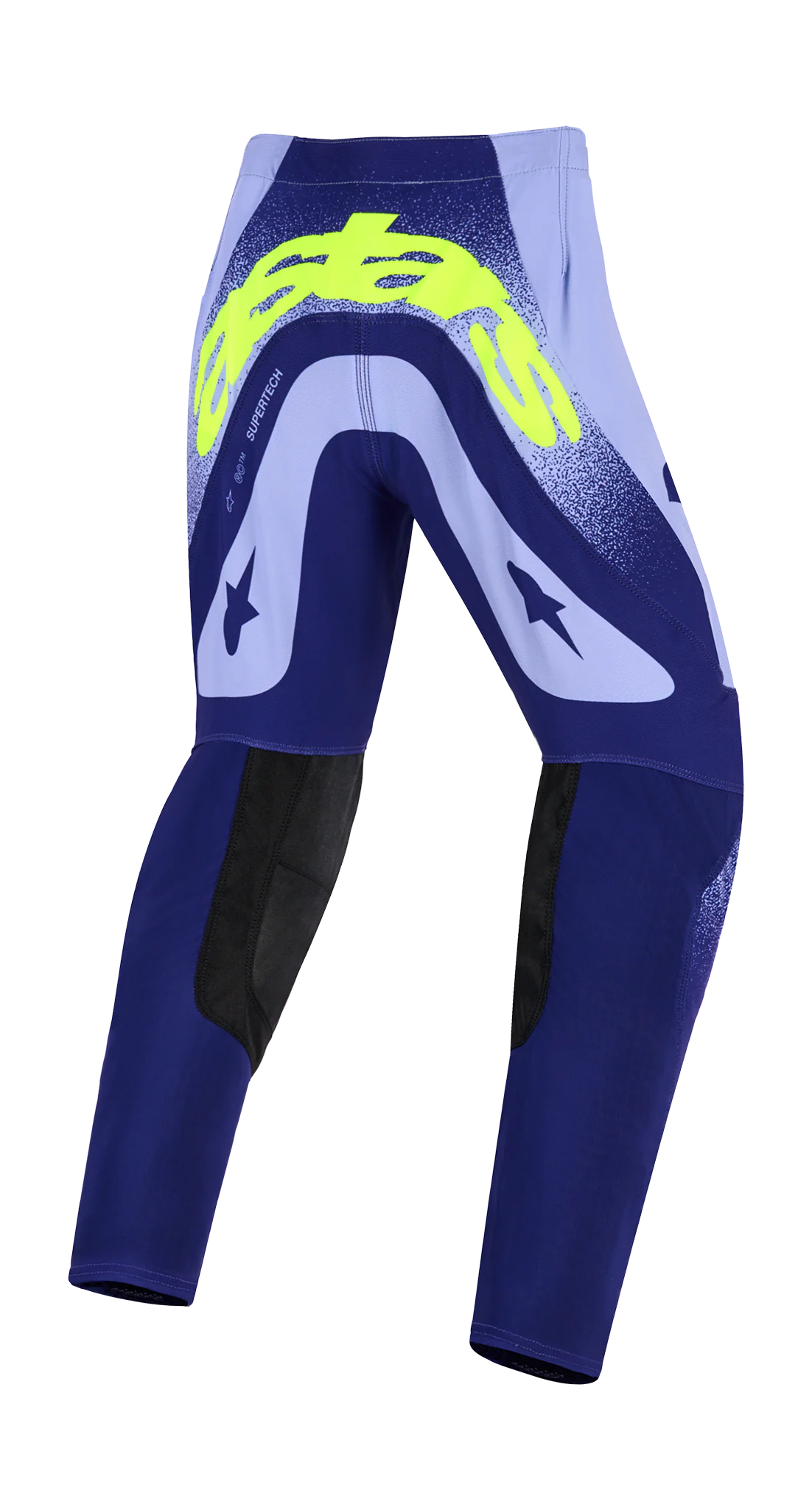 Alpinestars Kinder Crossbroek 2026 Supertech Scenz - Paars / Fluo Geel
