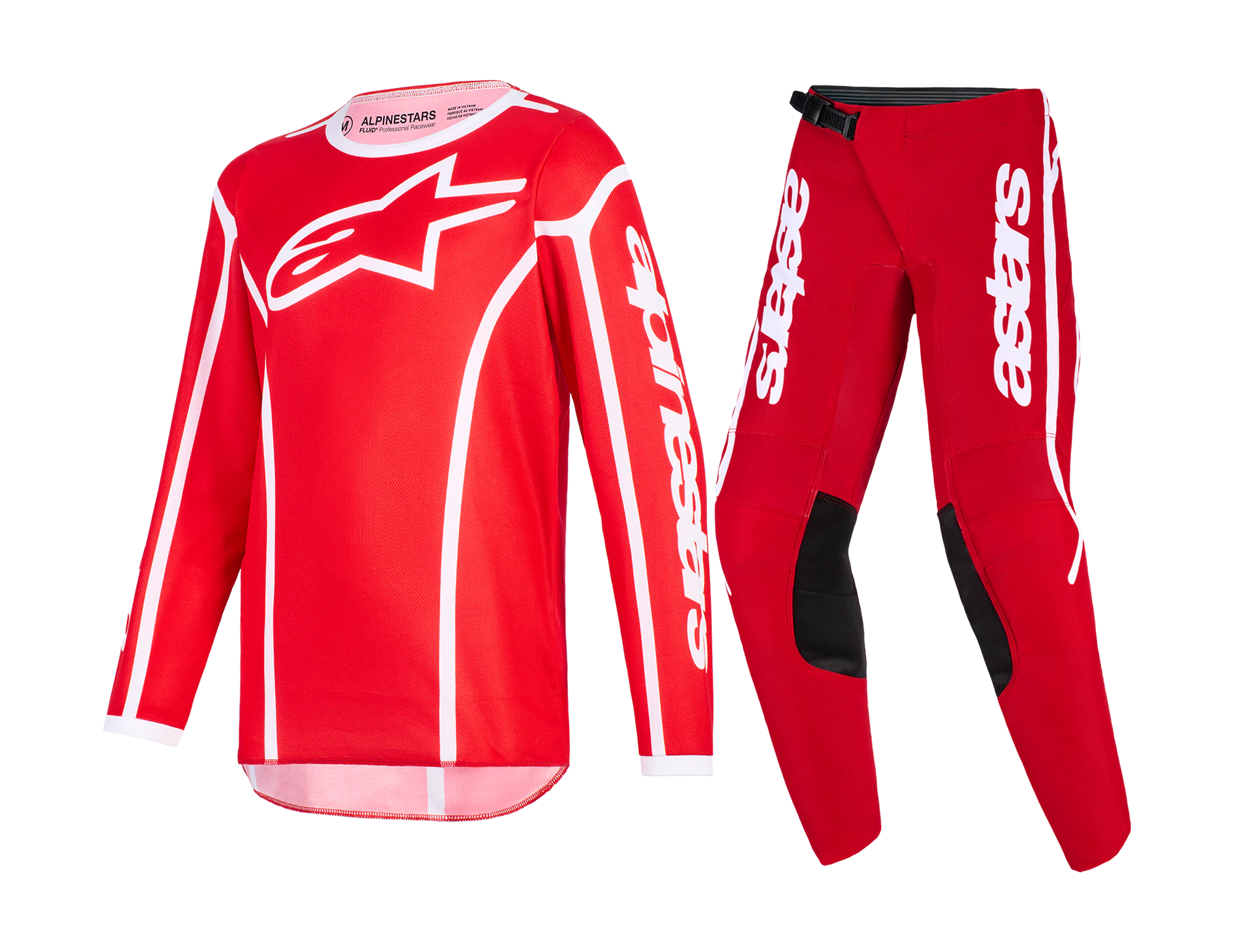 Alpinestars Kinder Crosskleding 2026 Fluid Apex - Rood / Wit