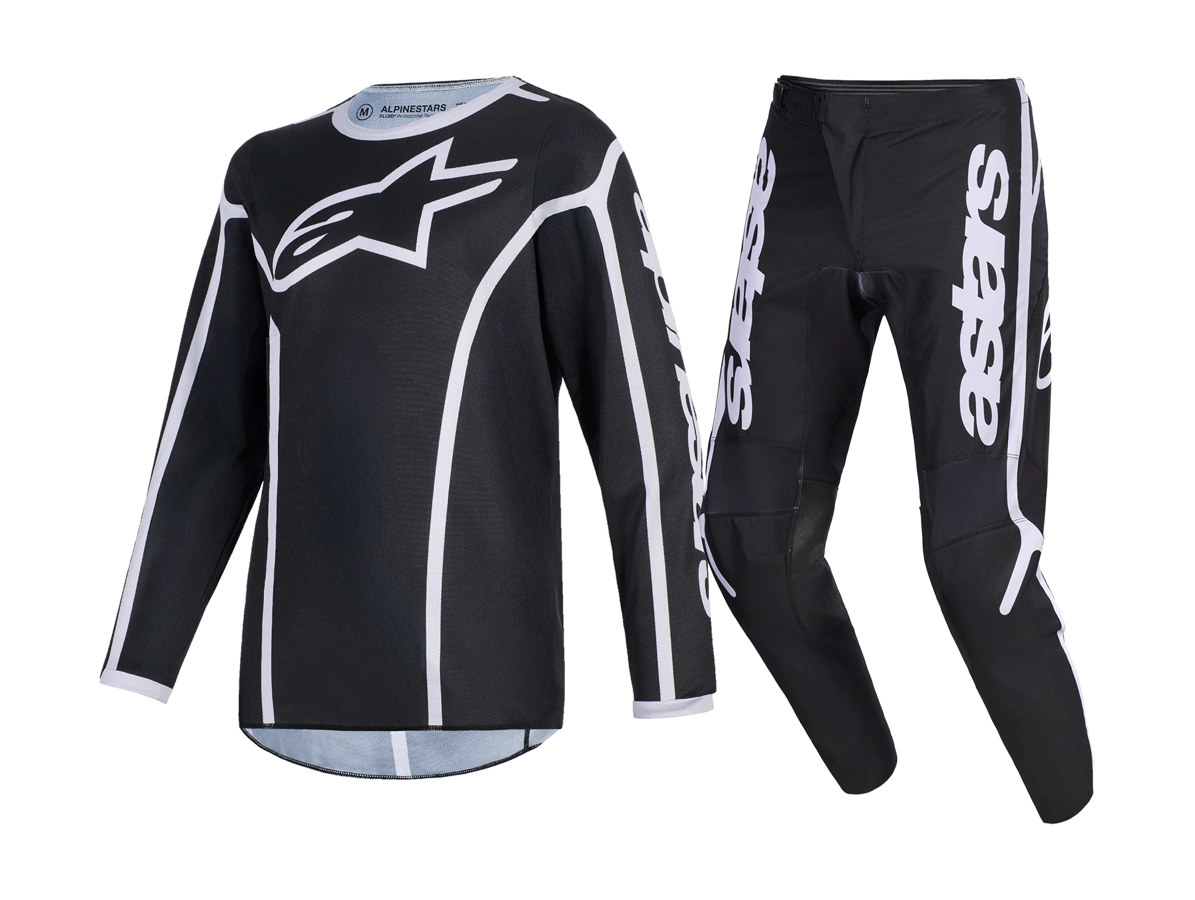 Alpinestars Kinder Crosskleding 2026 Fluid Apex - Zwart / Grijs