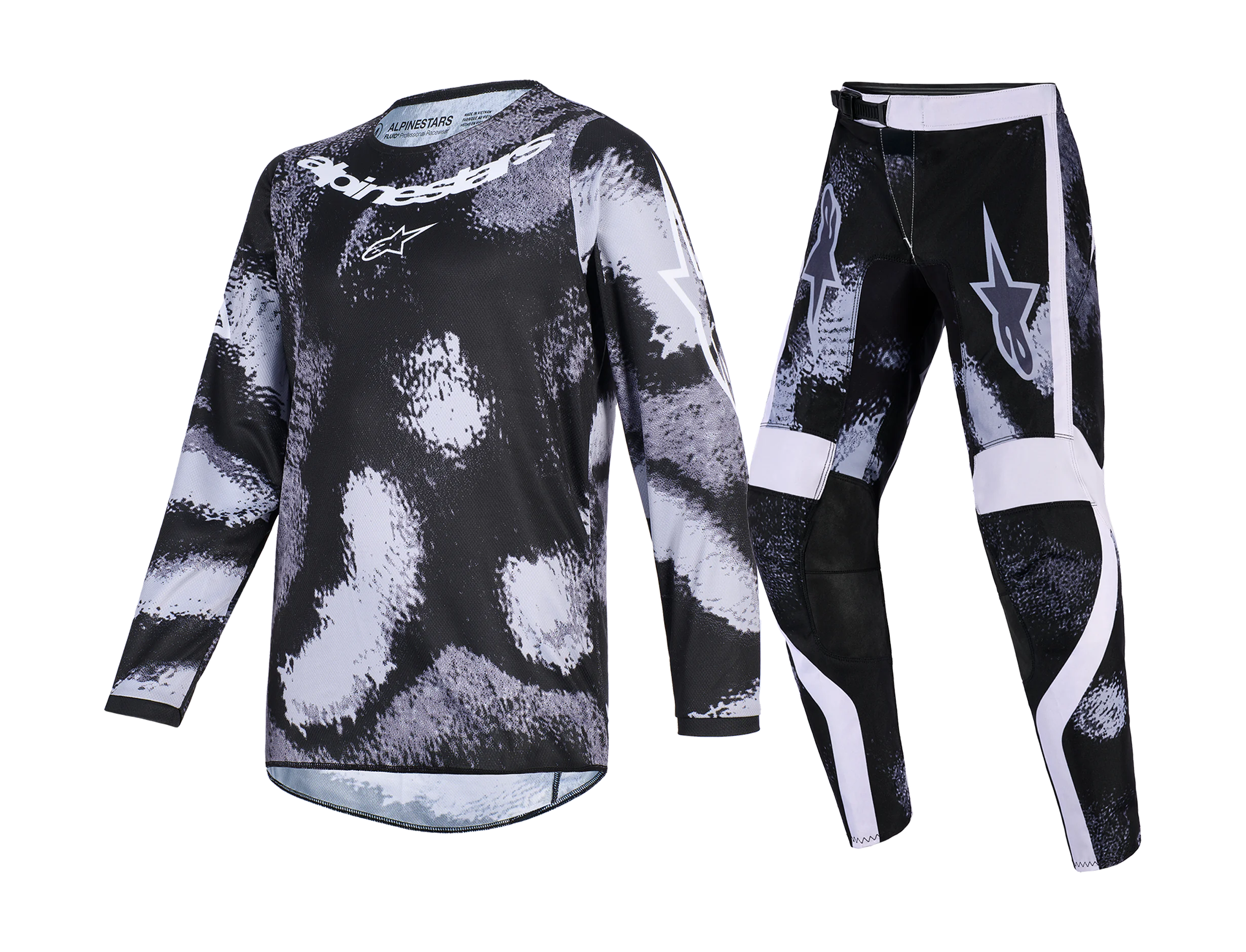 Alpinestars Kinder Crosskleding 2026 Fluid Lahnd - Iron / Camo