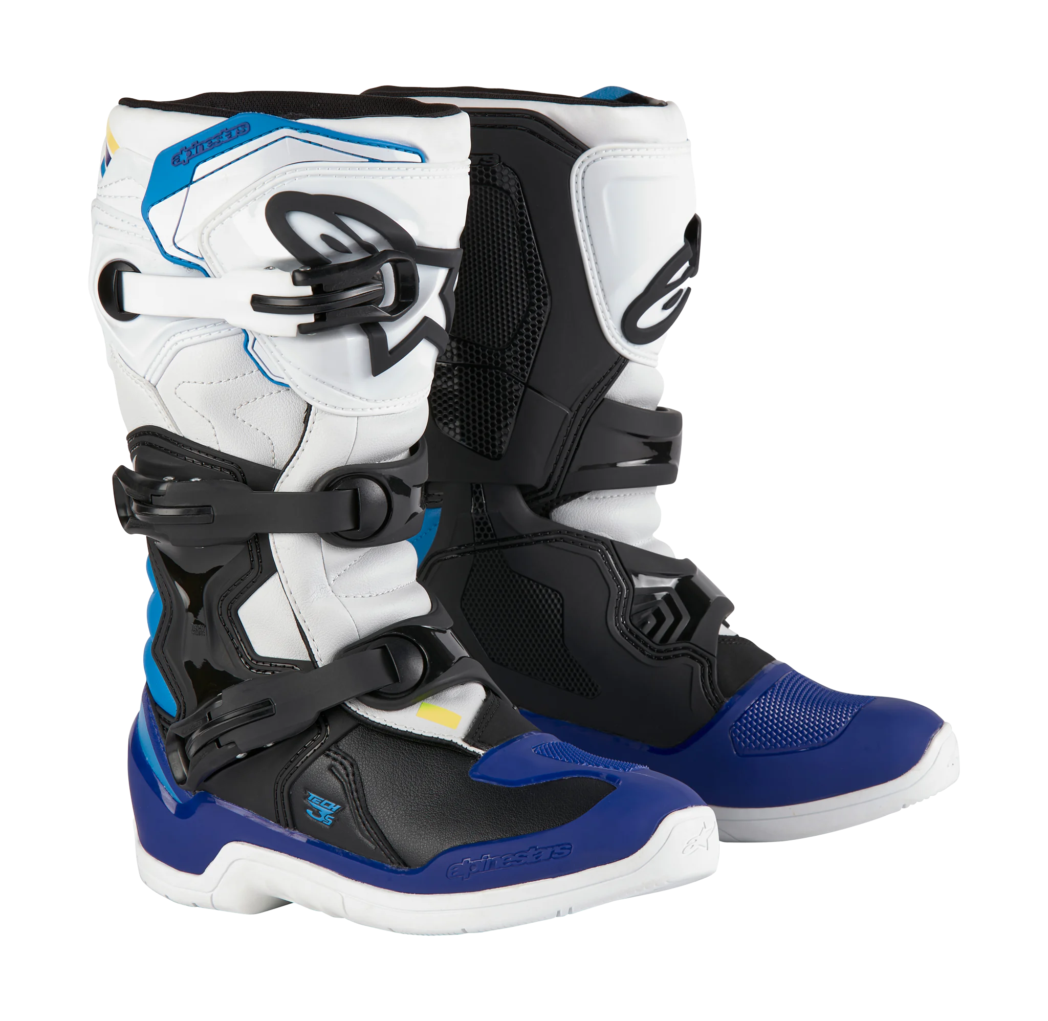 Alpinestars Kinder Crosslaarzen Tech 3S - Wit / Zwart / Blauw