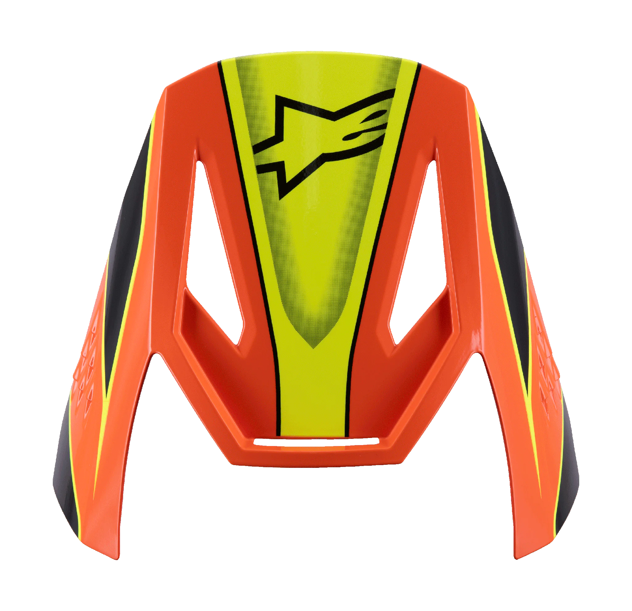 Alpinestars Kinder Helmklep S-M3 Fray - Zwart / Oranje / Fluo Geel