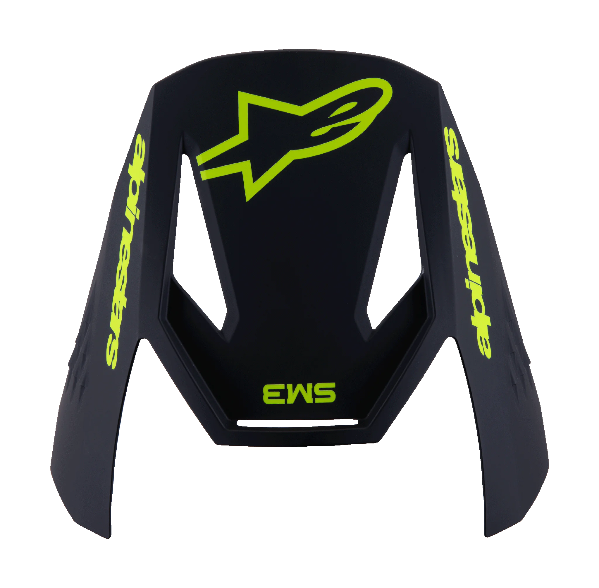 Alpinestars Kinder Helmklep S-M3 Radium - Fluo Geel / Zwart / Blauw
