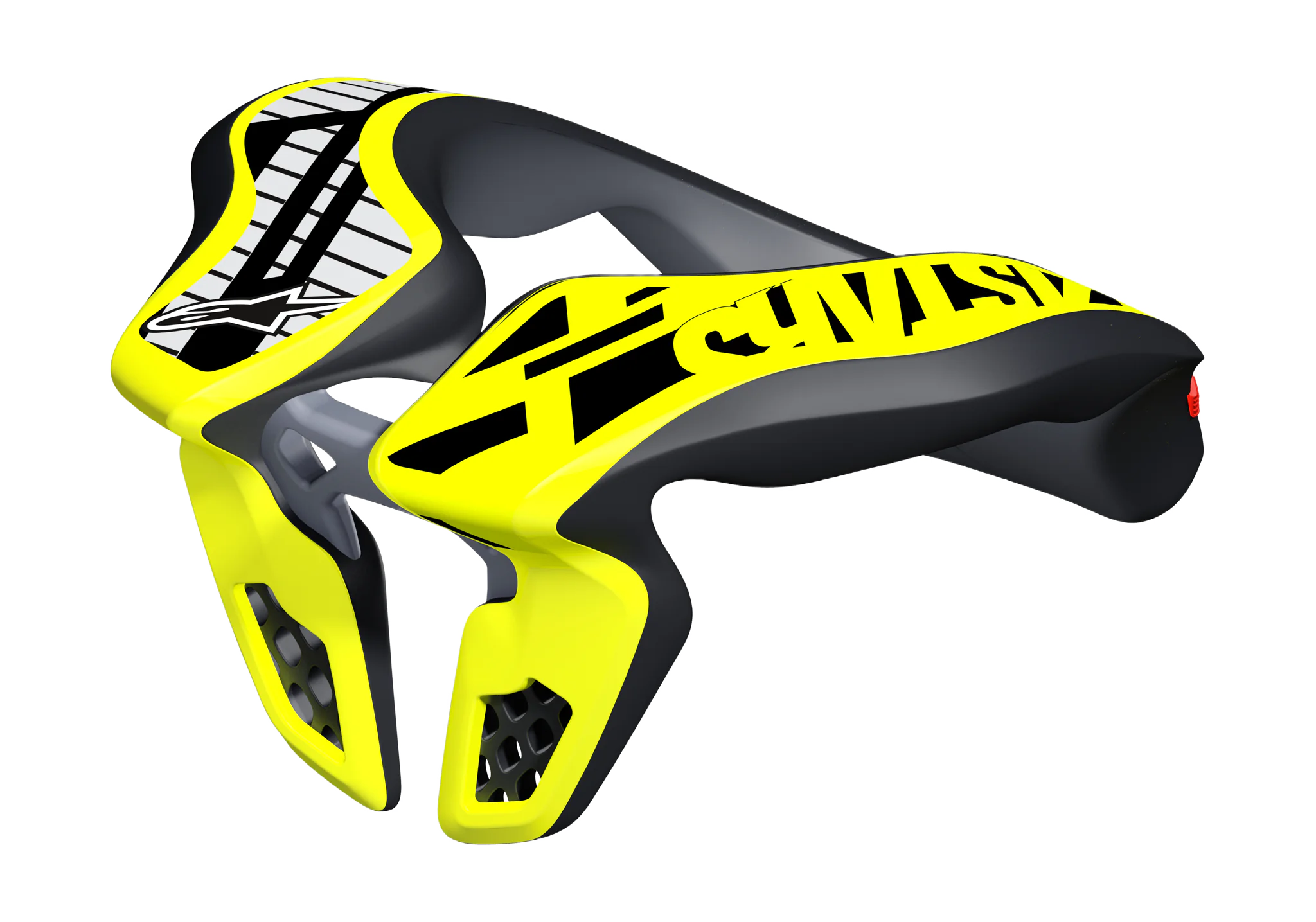 Alpinestars Kinder Nekbrace - Zwart / Geel Fluo