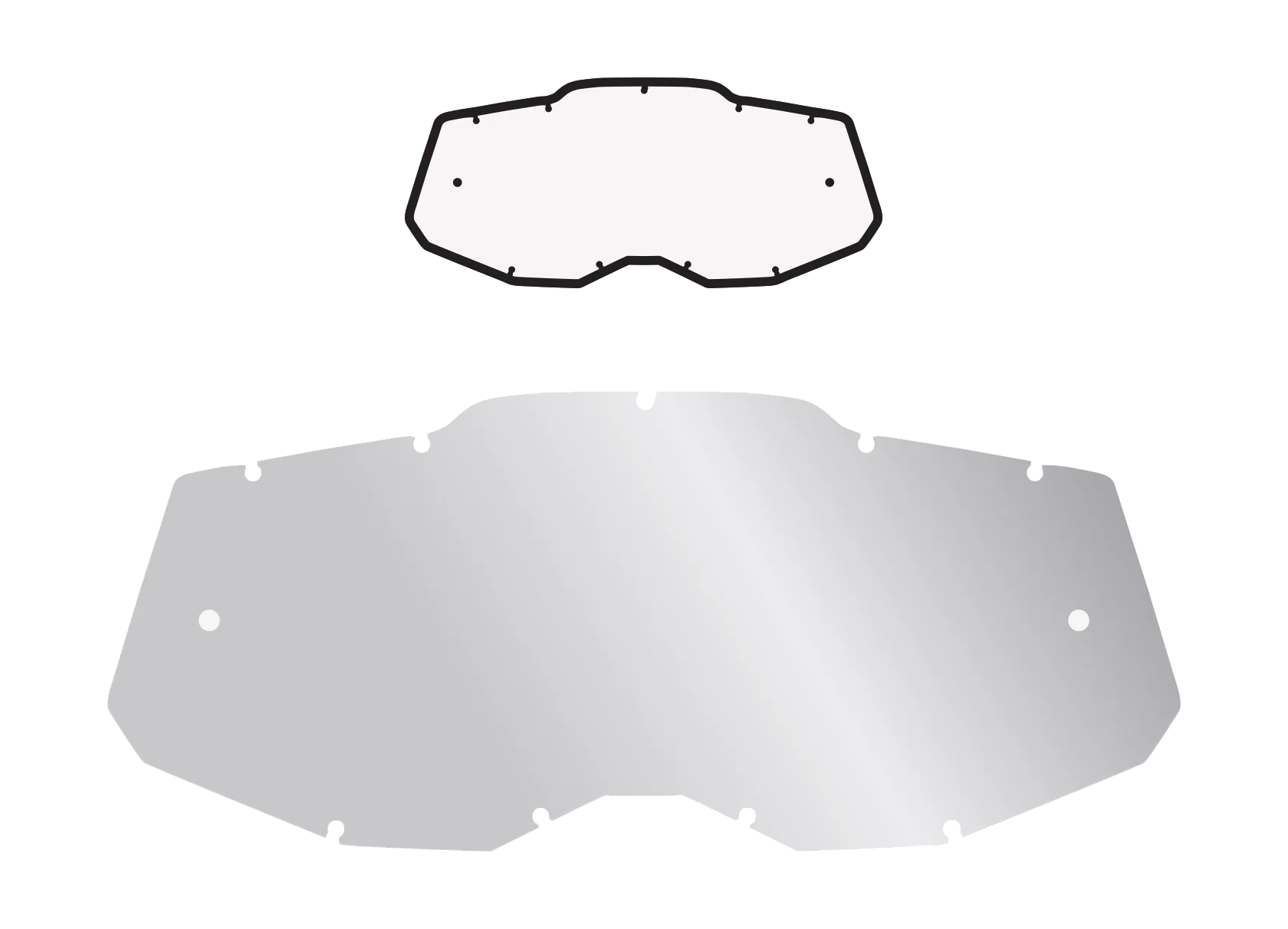 Armor Vision Lens 100% GEN2 RC2/AC2/ST2 - Standaard Clear