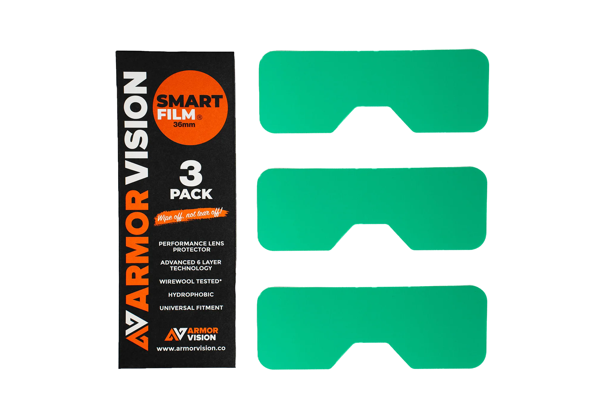 Armor Vision Lensbeschermers Smart Film - 36 mm - 3 Stuks