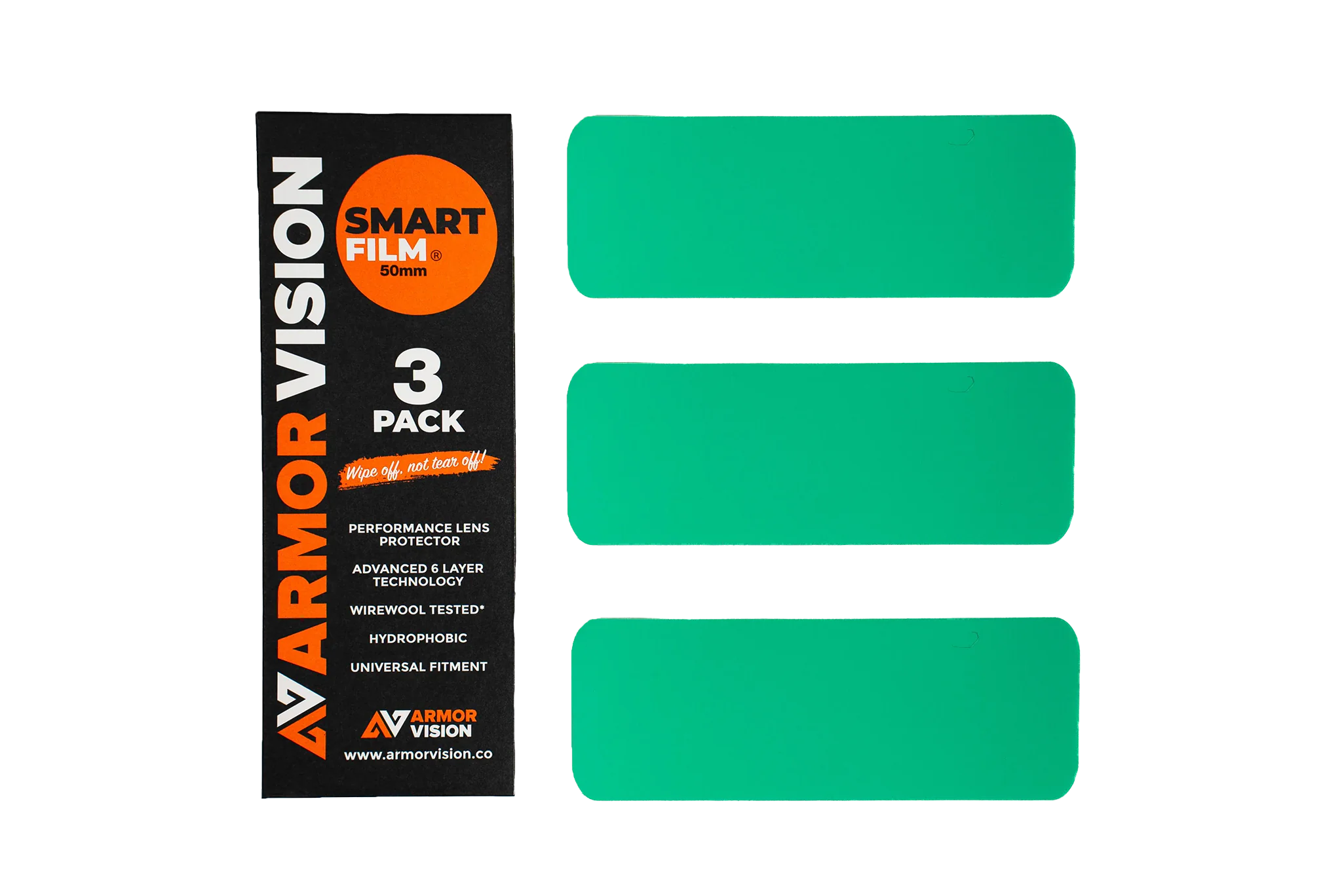 Armor Vision Lensbeschermers Smart Film - 50 mm - 3 Stuks