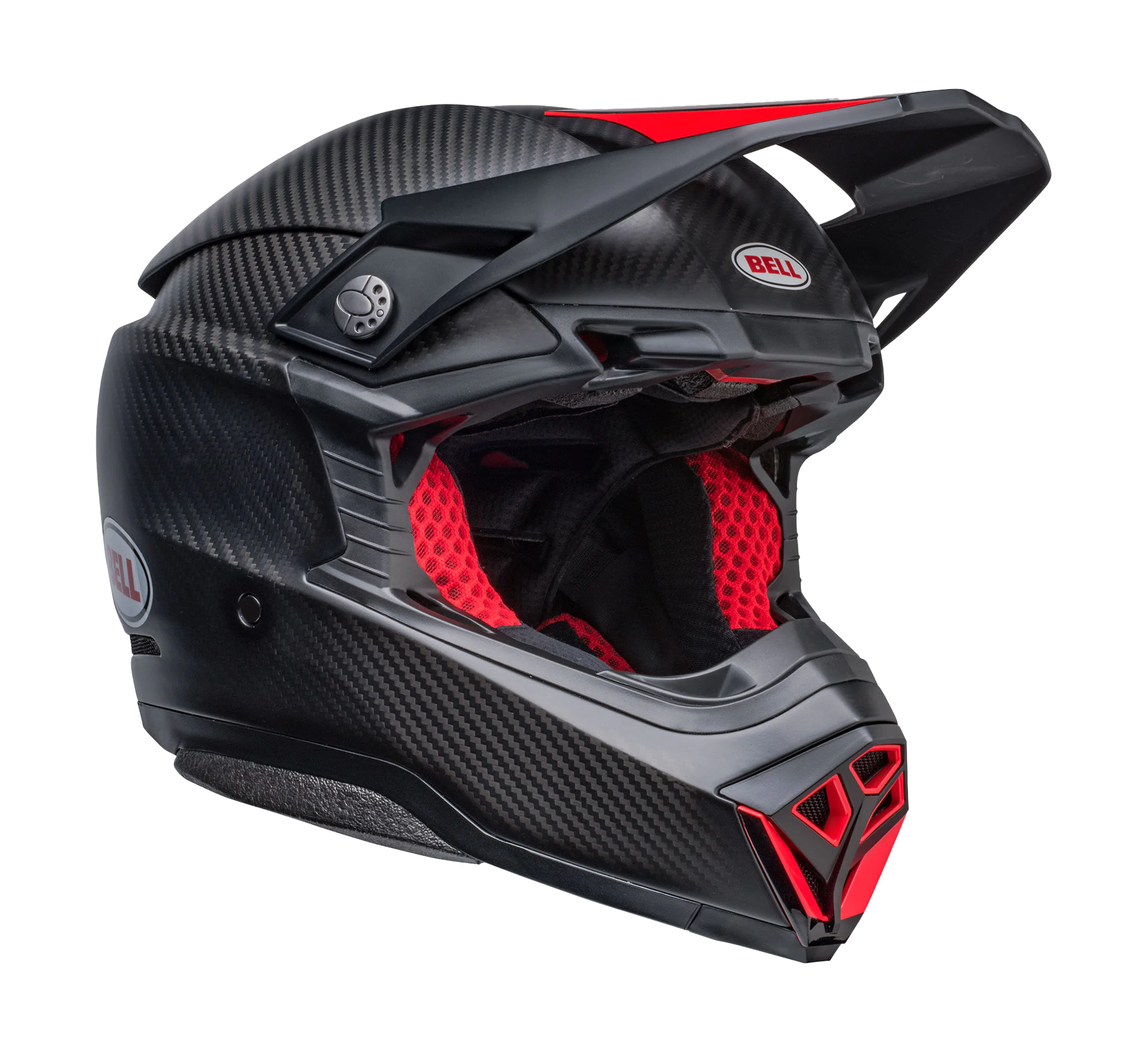 Bell Crosshelm Moto-10 Spherical Solid - Zwart / Rood