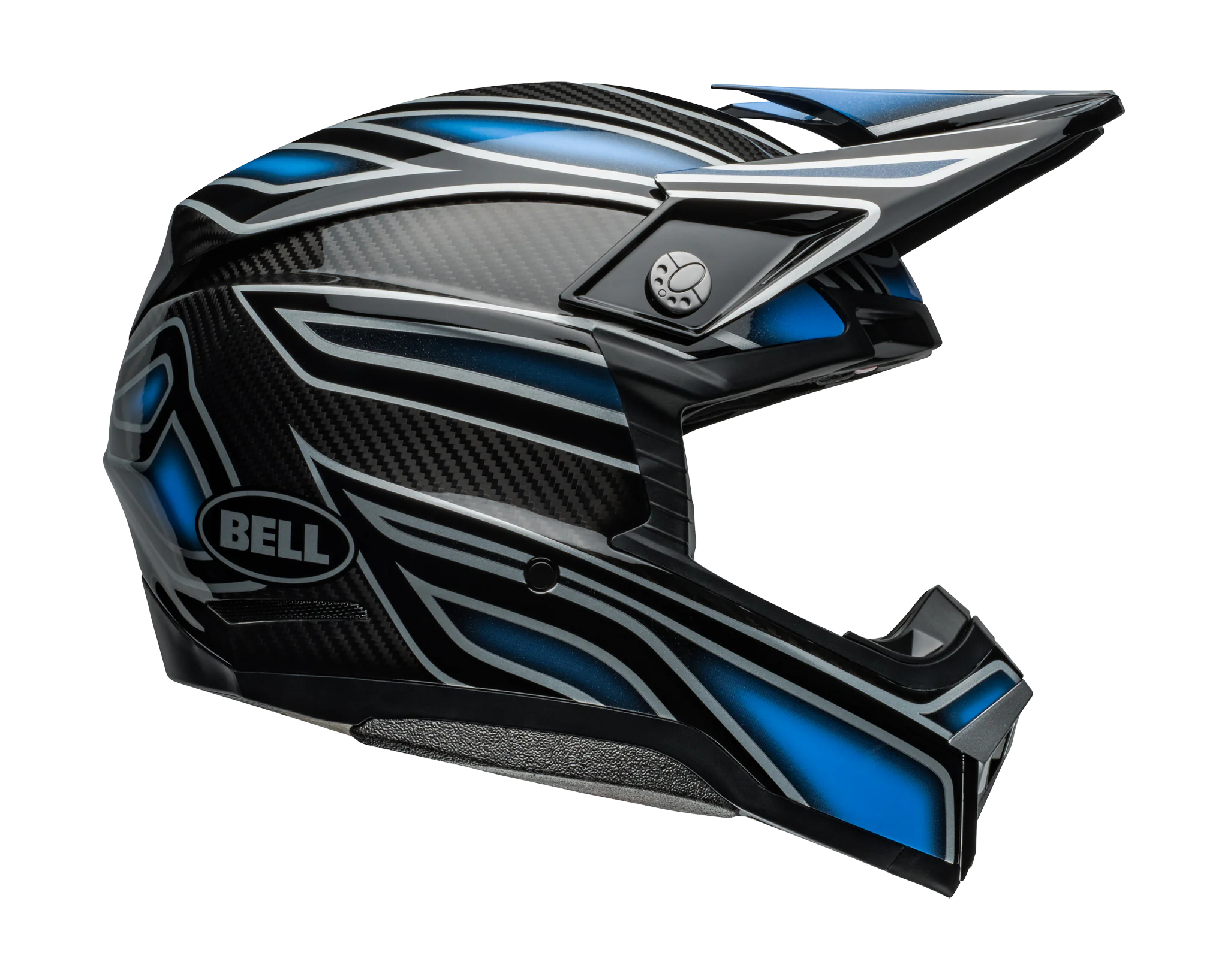 Bell Crosshelm Moto-10 Spherical Webb Marmont - North Carolina Blauw