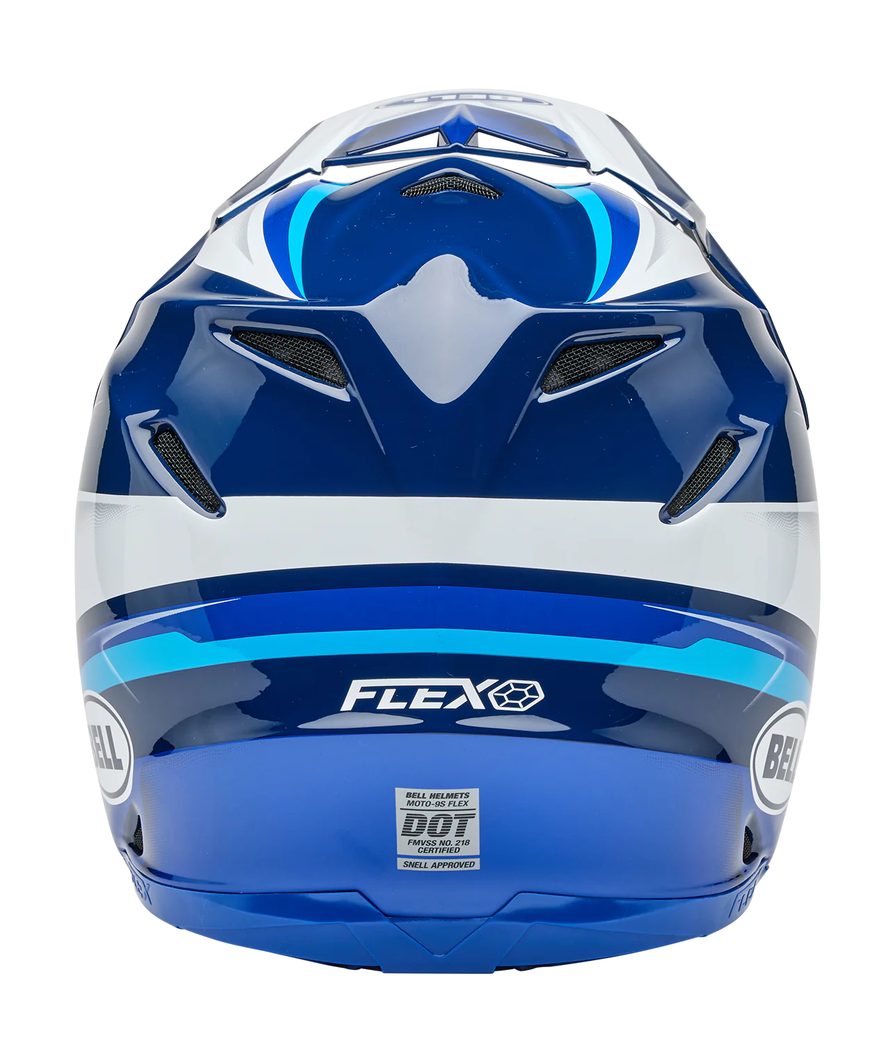 Bell Crosshelm Moto-9S Flex Merchant - Blauw