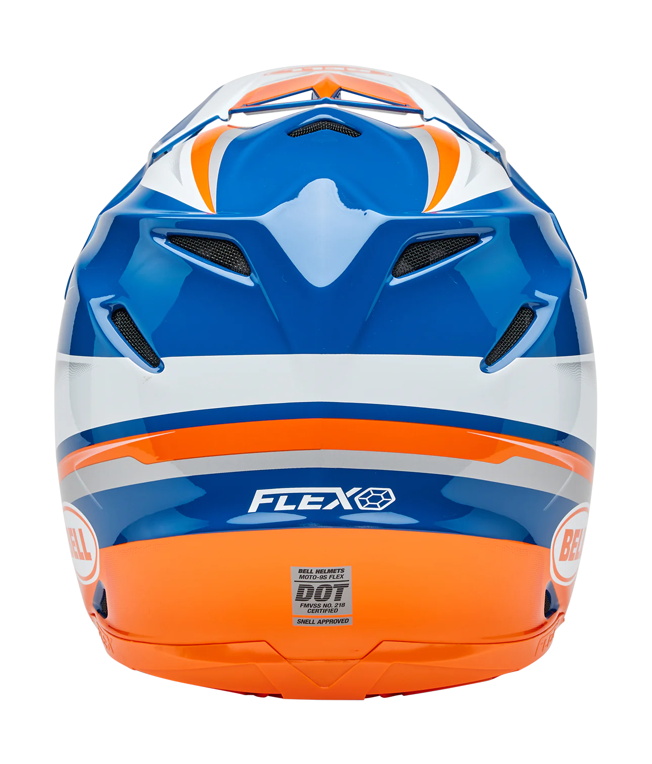 Bell Crosshelm Moto-9S Flex Merchant - Oranje / Blauw