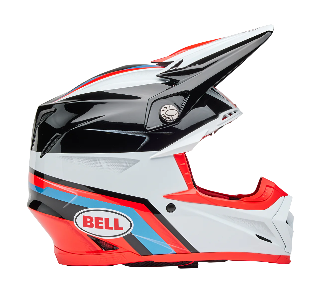 Bell Crosshelm Moto-9S Flex Merchant - Rood / Zwart
