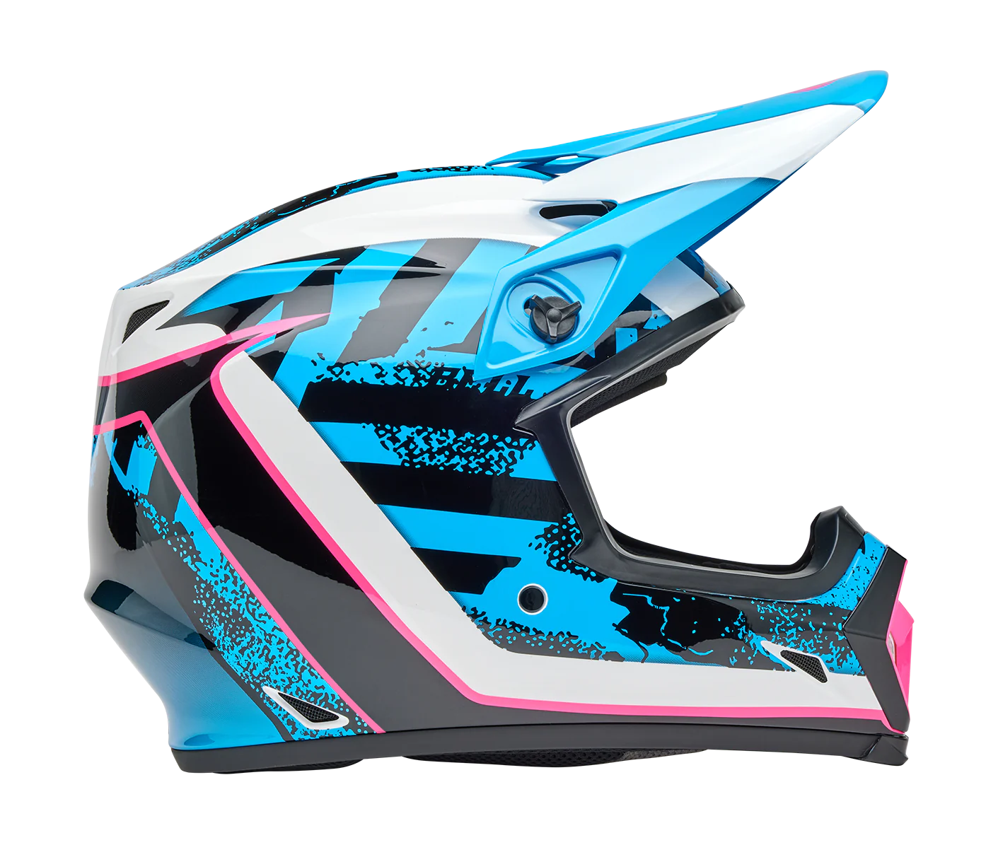 Bell Crosshelm MX-9 Breakdance - Blauw / Roze