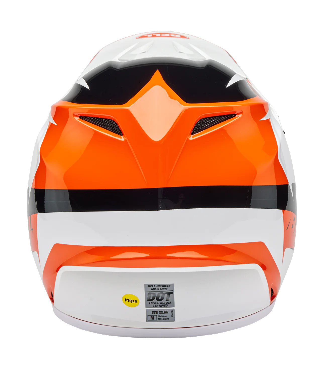 Bell Crosshelm MX-9 Rift - Oranje / Wit