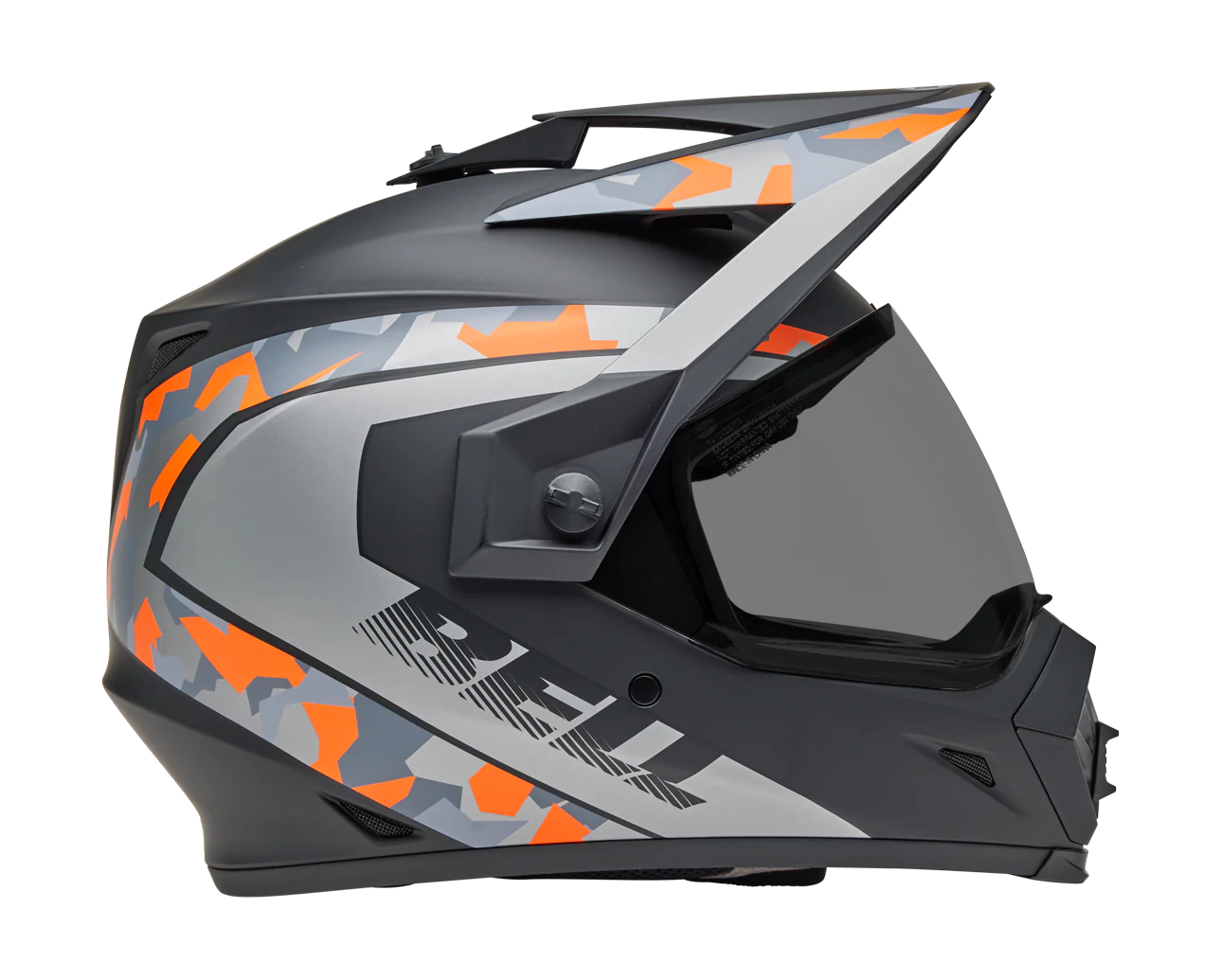 Bell Helm MX-9 Adventure Mesa - Mat Zwart / Oranje Camo