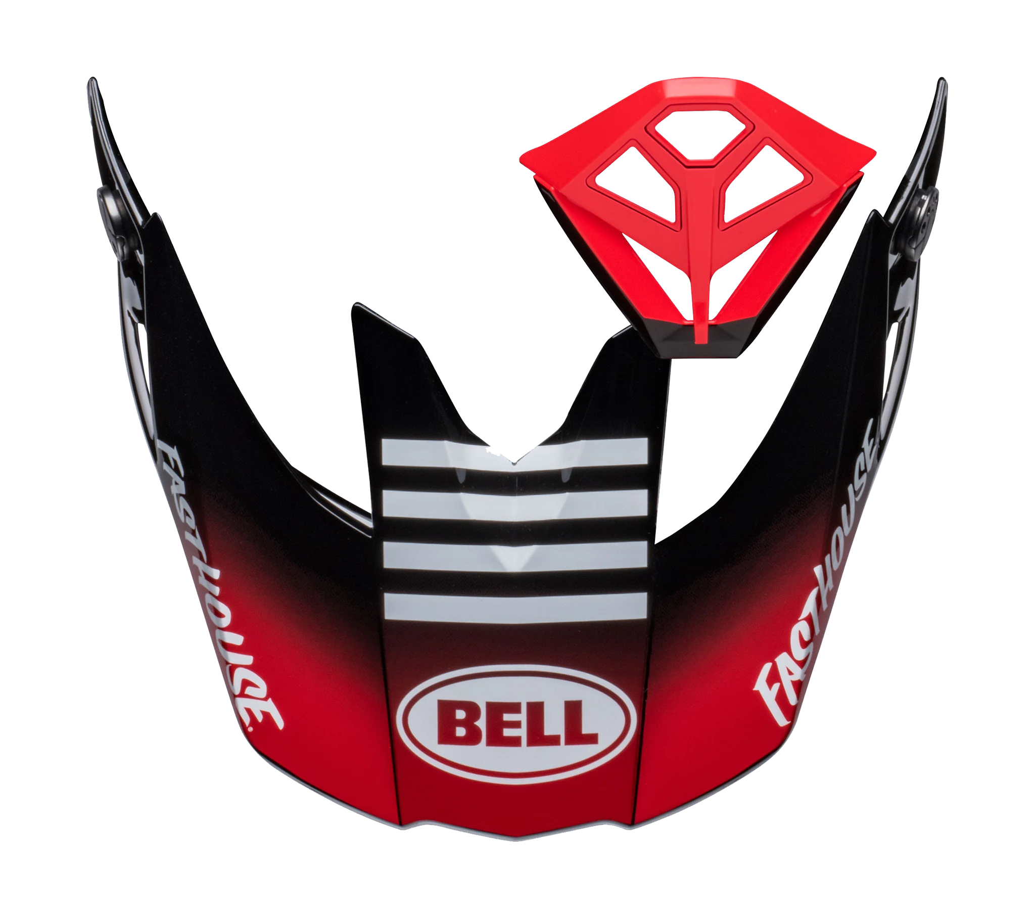 Bell Helmklep / Mondstuk Kit Moto-10 Spherical Fasthouse Privateer - Zwart / Rood