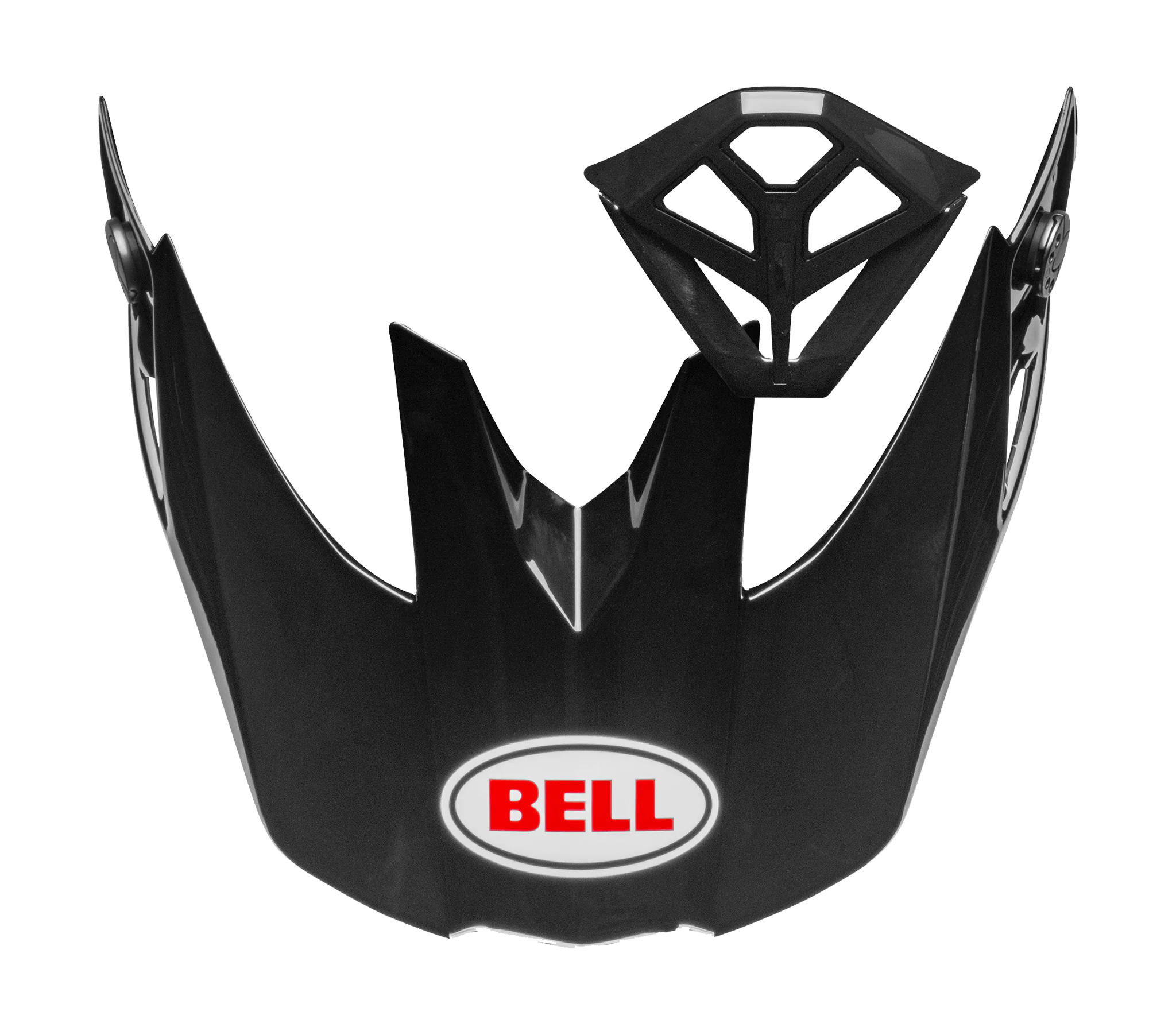 Bell Helmklep / Mondstuk Kit Moto-10 Spherical Solid - Zwart / Wit