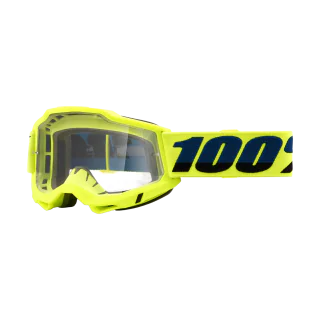 100% Crossbril Accuri 2 Fluo Yellow - Clear Lens