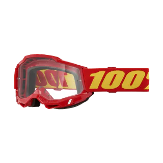 100% Crossbril Accuri 2 Red - Clear Lens