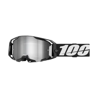 100% Crossbril ARmatic Black - Spiegel Zilver Flash Lens