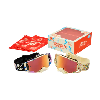 100% Crossbril Armega Donut Jett Lawrence - Spiegel Multi Lens - 2 Stuks