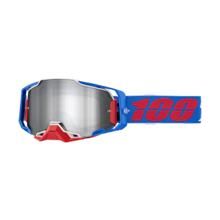 100% Crossbril Armega Ironclad - Spiegel Zilver Lens