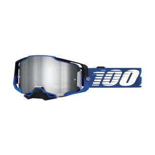 100% Crossbril Armega Rockchuck - Spiegel Zilver Flash Lens
