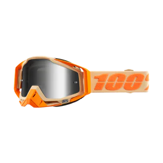 100% Crossbril Racecraft 1 Sahara - Spiegel Zilver Lens