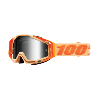 100% Crossbril Racecraft 1 Sahara - Spiegel Zilver Lens