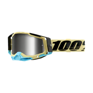 100% Crossbril Racecraft 2 Airblast - Spiegel Zilver Lens