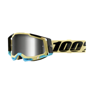 100% Crossbril Racecraft 2 Airblast - Spiegel Zilver Lens