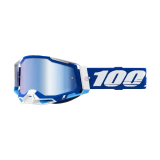 100% Crossbril Racecraft 2 Blue - Spiegel Blauw Lens