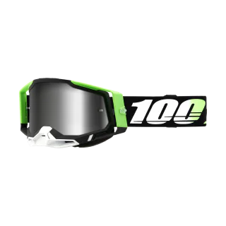100% Crossbril Racecraft 2 Kalkuta - Spiegel Zilver Lens