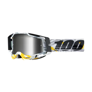 100% Crossbril Racecraft 2 Korb - Spiegel Zilver Lens