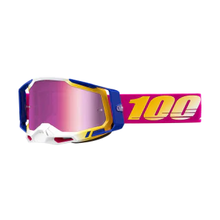 100% Crossbril Racecraft 2 Mission - Spiegel Roze Lens