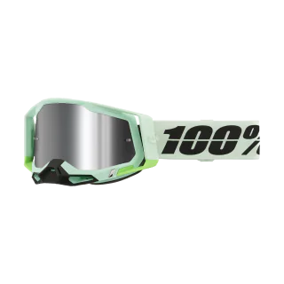 100% Crossbril Racecraft 2 Palomar - Spiegel Zilver Flash Lens
