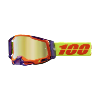 100% Crossbril Racecraft 2 Panam - Spiegel Goud Lens