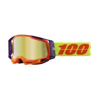 100% Crossbril Racecraft 2 Panam - Spiegel Goud Lens