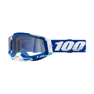 100% Crossbril Racecraft 2 SP22 Blue - Clear Lens